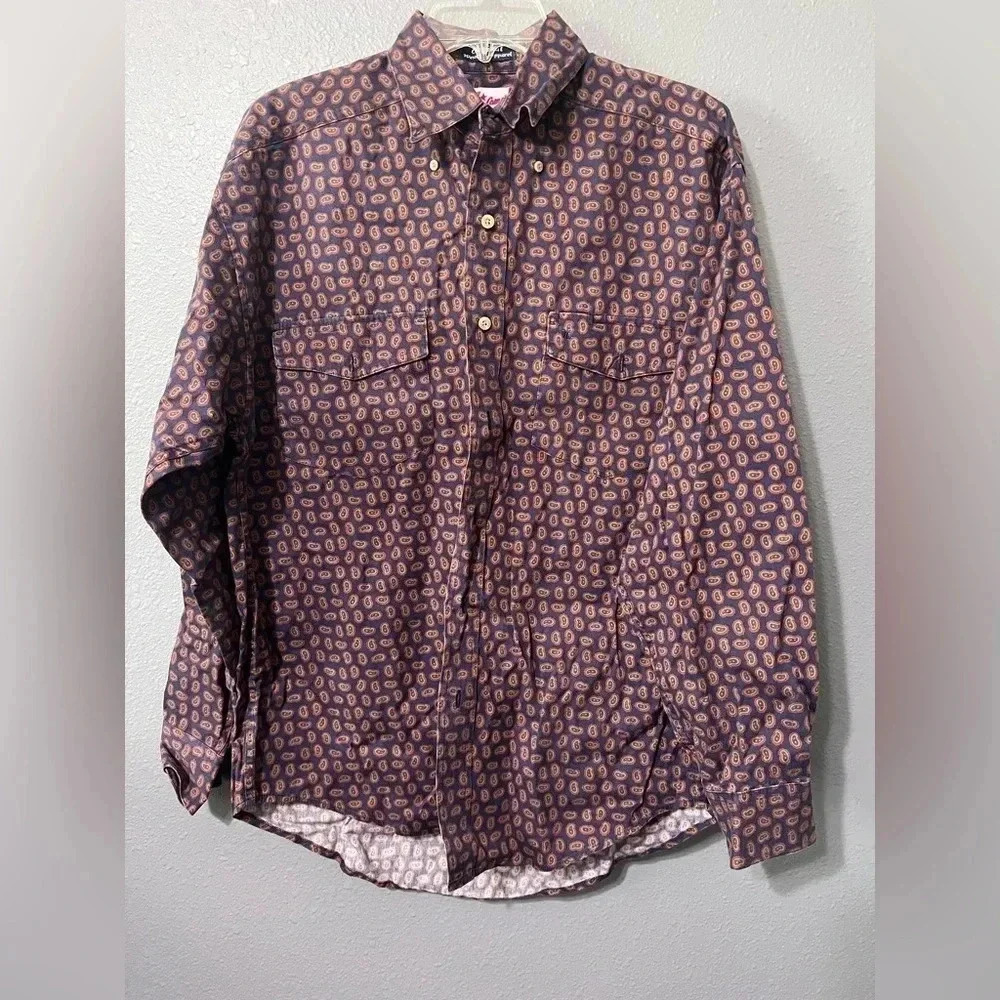 Men’s Original Tony Lama Western Rodeo Shirt Medium (46in)Chest & (32in) Length